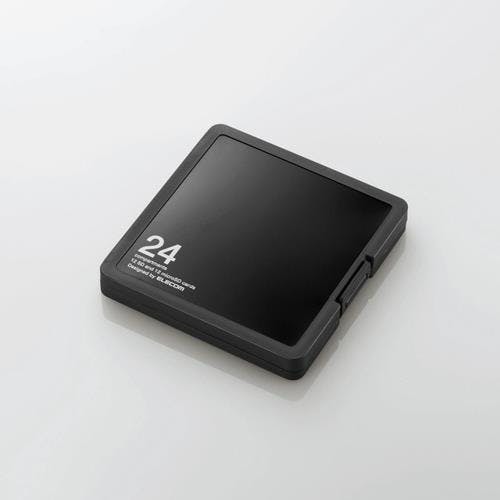 エレコム SD/microSDカードケース(24枚収納/ブラック) EA759Z-21 4518340165601【別送品】