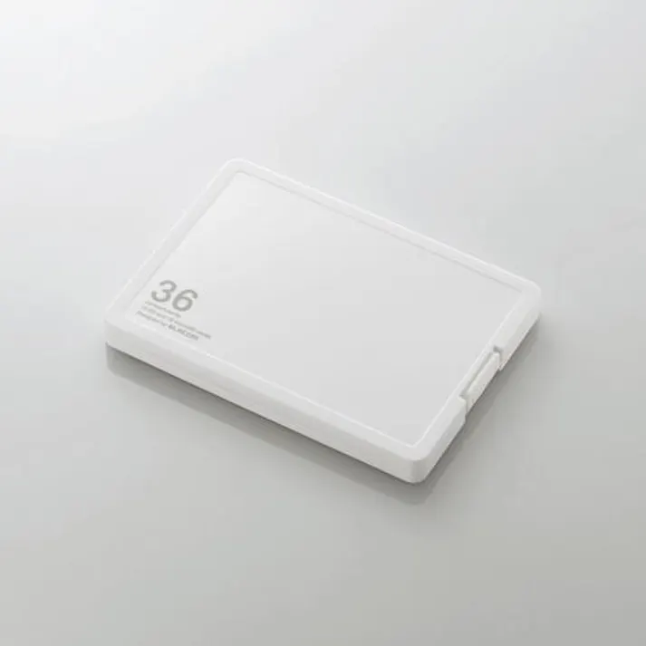 エレコム SD/micro SDカードケース(36枚収納/ホワイト) EA759Z-24(CDC)【別送品】