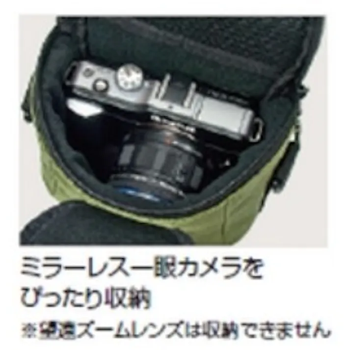 ナカバヤシ カメラケース(ブラック) 160x105x125mm EA759ZA-107 4518340072770【別送品】