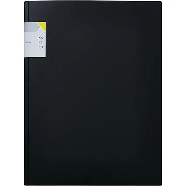 キングジム(KINGJIM) ポケットホルダー(2ポケット/黒) 236x3x314mm EA762CB-344 4550061261439【別送品】