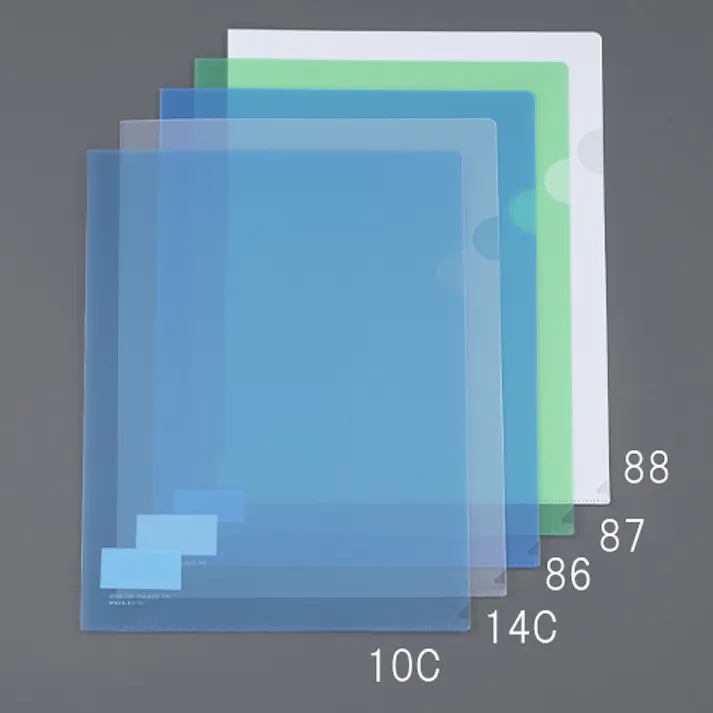 ライオン事務器(LION) PPカラーホルダー(ライトブルー/5枚) A4 EA762CB-86 4518340068087【別送品】