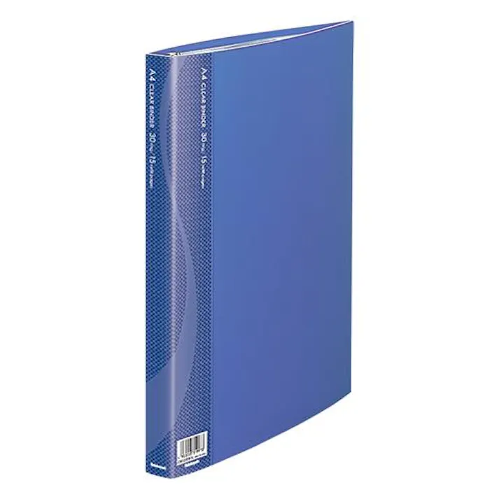 ナカバヤシ A4/315x260mm クリアーバインダー(青/75枚) EA762CC-231(CDC)【別送品】