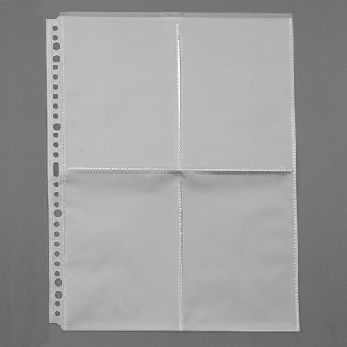 ナカバヤシ クリアーポケット(はがきサイズ・4ポケット/15枚入) A4 EA762CC-356 4518340071902【別送品】