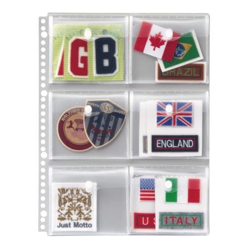 ライオン事務器(LION) 収納ポケットシート(6ポケット/マチ付) A4 EA762CC-85 4518340051768【別送品】