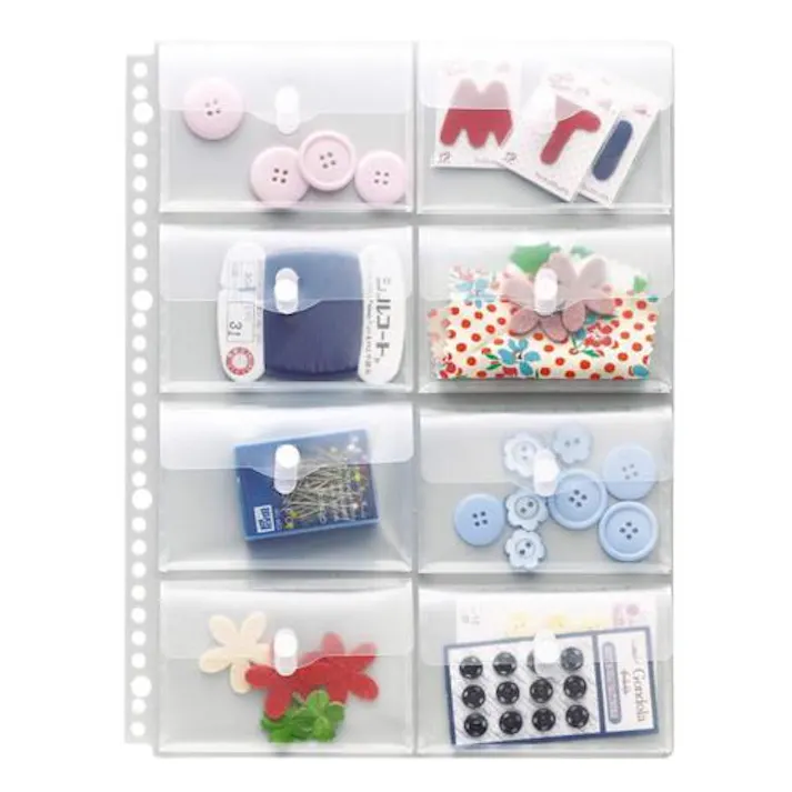 ライオン事務器(LION) A4 収納ポケットシート(8ポケット/マチ付) EA762CC-86(CDC)【別送品】