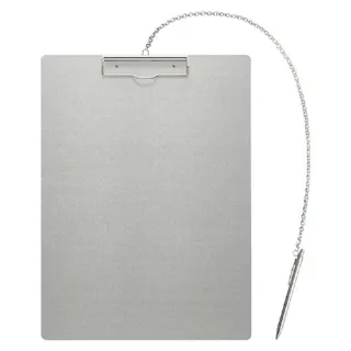 クリップボード(アルミ製/ペン付) 330x450mm/A3 EA762DA-253 4550061416730【別送品】