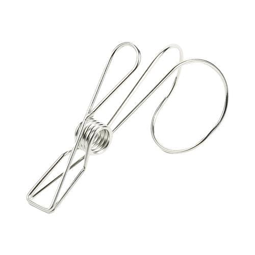 フック付クリップ(ステンレス製/4個) 100mm EA762FB-251A 4550061070284【別送品】