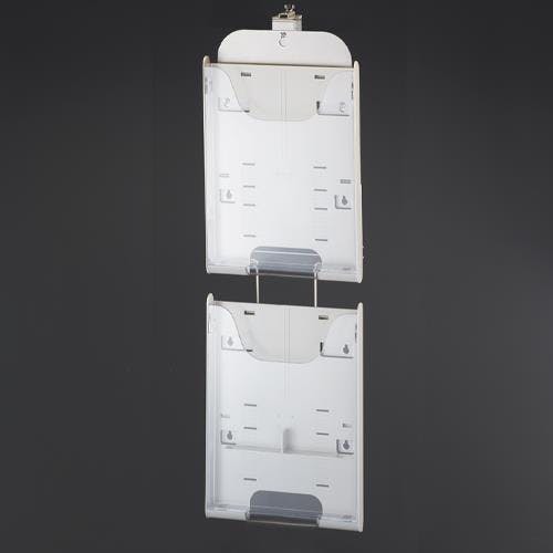 パーティション用パンフレットスタンド 235x120x770mm/2段 EA762GK-151 4518340040816【別送品】