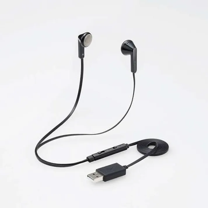 エレコム 1.2m/USBヘッドセット(ミュートスイッチ付/両耳) EA763BC-116(CDC)【別送品】