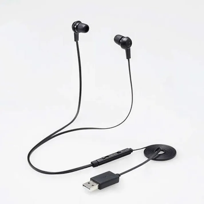 エレコム 1.2m/USBヘッドセット(ミュートスイッチ付/両耳) EA763BC-121(CDC)【別送品】