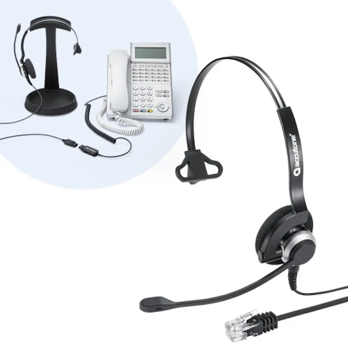 サンワサプライ 電話用ヘッドセット(片耳/RJ-9) 1.5-1.8m EA763BC-34 4518340173392【別送品】