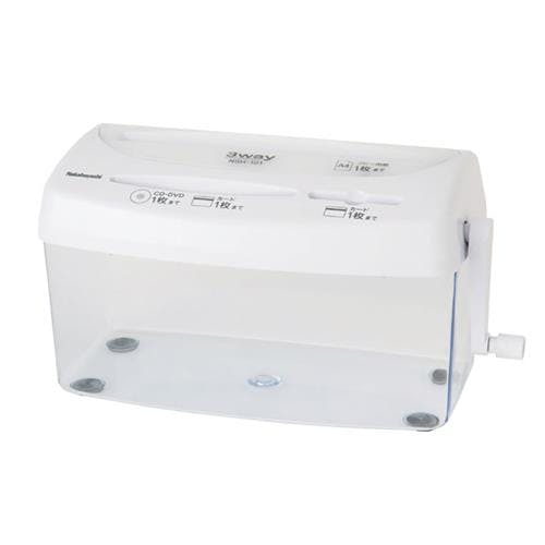 ナカバヤシ 3WAYハンドシュレッダー 293x144x178mm/3.3L EA763ZD-6 4518340072909【別送品】
