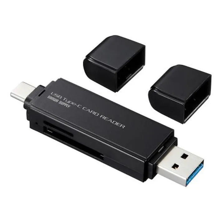 サンワサプライ USB3.0 コンパクトカードリーダー(USB Type C) EA764A-176A(CDC)【別送品】