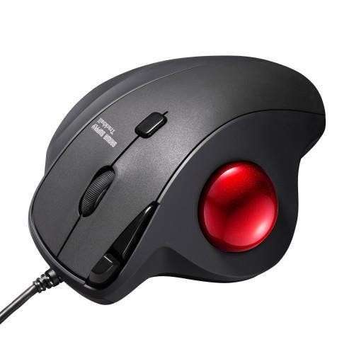 サンワサプライ 有線マウス(光学式/トラックボール/静音) EA764AA-170 4518340118966【別送品】