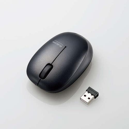 エレコム ワイヤレスマウス(抗菌静音/ブラック) [単3x1本] EA764AA-55 4518340162730【別送品】