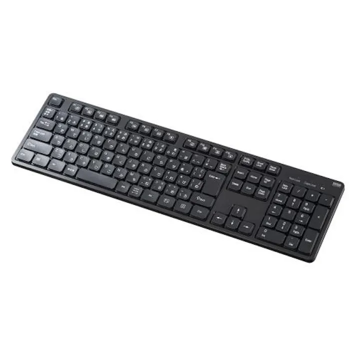 サンワサプライ 436x125x20mm ワイヤレスキーボード(薄型/抗菌) EA764AB-234(CDC)【別送品】