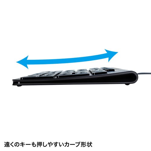 サンワサプライ 365x127x14.42mm キーボード(スリム/USB-A