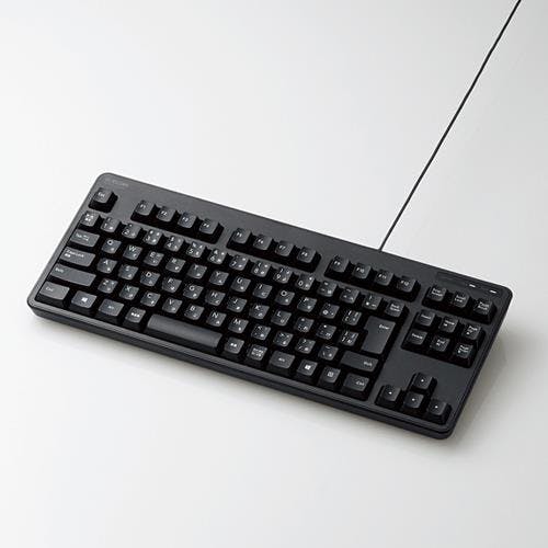エレコム 有線キーボード(コンパクト) 365x151x34mm EA764AB-268 4518340164345【別送品】