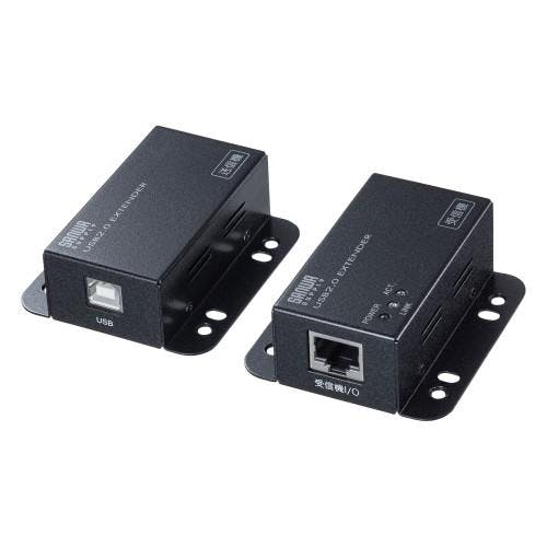 サンワサプライ USB2.0エクステンダーセット(2ポート) EA764AC-151 4518340098213【別送品】