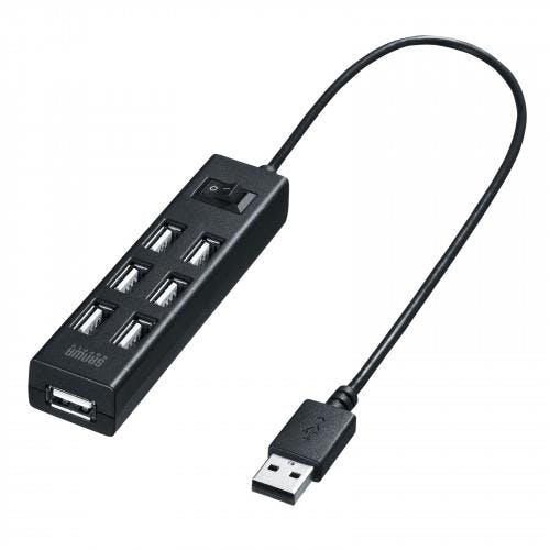 サンワサプライ USB2.0ハブ(一括スイッチ付) [7ポート] EA764AD-90A 4550061124581【別送品】
