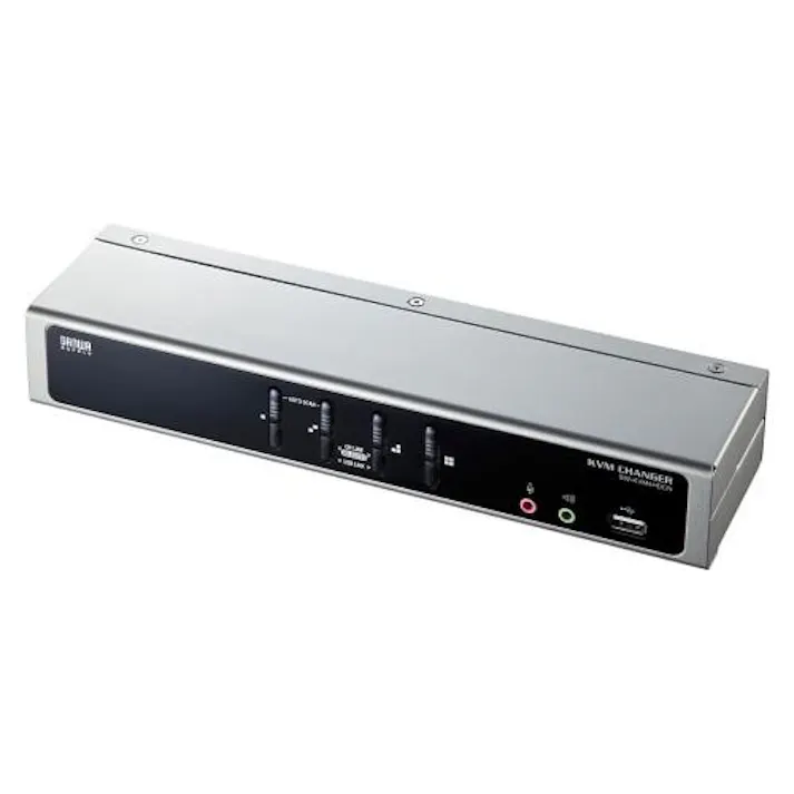 サンワサプライ パソコン自動切替器(デュアルリンクDVI/4:1) EA764AE-70(CDC)【別送品】