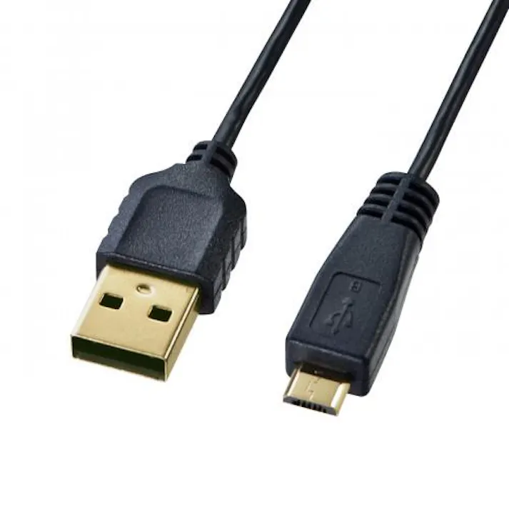 サンワサプライ 0.2m USBケーブル(A-microB/2.0対応/極細) EA764AJ-151A(CDC)【別送品】
