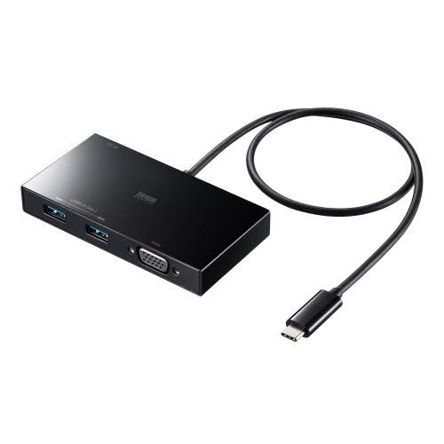 サンワサプライ ドッキングハブ(VGAポート付) [USB TypeC] EA764BY-160 4518340167087【別送品】