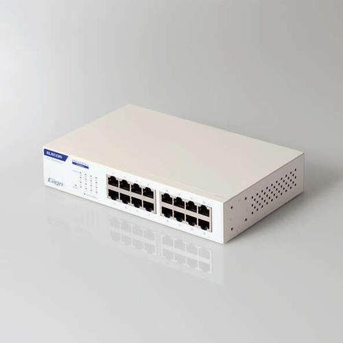 エレコム スイッチングハブ [16ポート] 215x133x42mm EA764BY-16F 4518340272279【別送品】