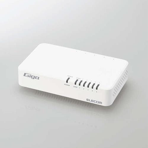 エレコム スイッチングハブ [5ポート] 137x81.5x32mm EA764BY-25B 4518340253773【別送品】