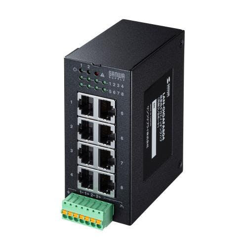 サンワサプライ 産業用ギガスイッチングハブ(高耐久) [8ポート] EA764BY-68 4518340110694【別送品】