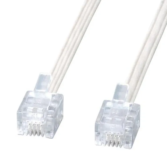 サンワサプライ 1m モジュラーコード(6極4芯/やわらかケーブル) EA764CA-162(CDC)【別送品】