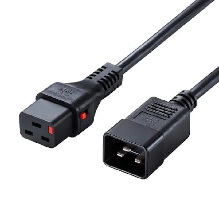 サンワサプライ 250V/15Ax 5m 電源コード(コンセント-PC接続/抜止) EA764CD-55(CDC)【別送品】