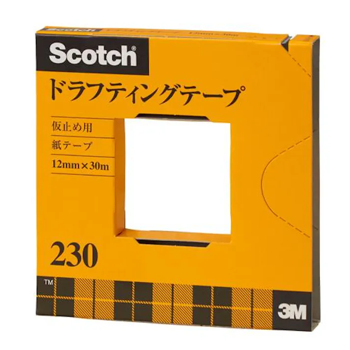 3M ドラフティングテープ(ベージュ) 12mmx30m EA765MA-131 4550061405482【別送品】