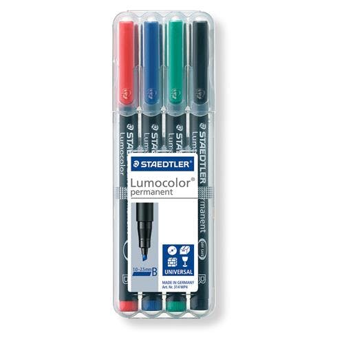 ステッドラー(STAEDTLER) 油性マーカーセット(ルモカラー) [4色/太字] EA765MM-20 4550061289051【別送品】