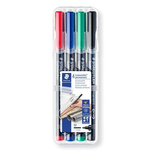ステッドラー(STAEDTLER) 油性マーカーセット(ルモカラー) [4色/細字] EA765MM-5 4550061288900【別送品】