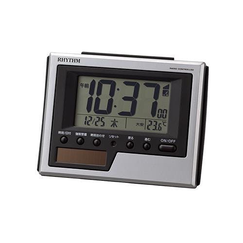 RHYTHM(リズム) 置時計(ソーラーパワーアシスト式) 83x108x45mm [電波] EA798CG-82 4550061260135【別送品】