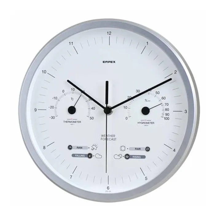 エンペックス気象計(EMPEX) 掛時計(温度・湿度計付) φ265mm EA798CN-15 4550061298657【別送品】