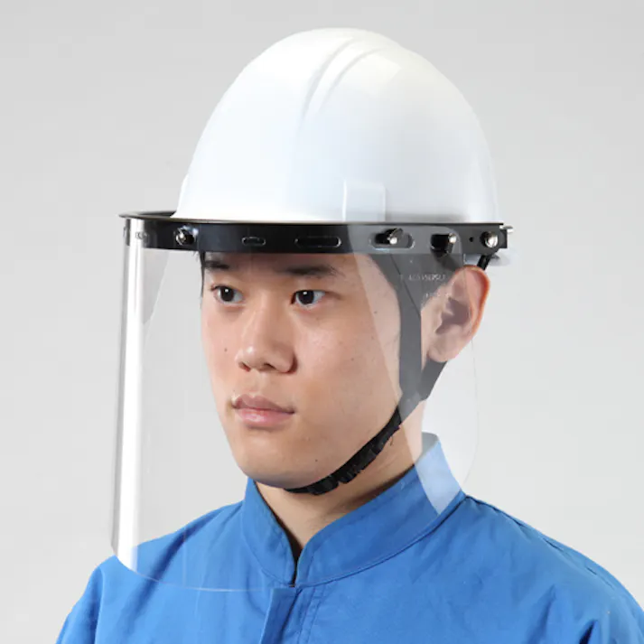 フェイスプロテクター(ヘルメット取付型/幅広/PET) EA800PA-52 4518340174641【別送品】