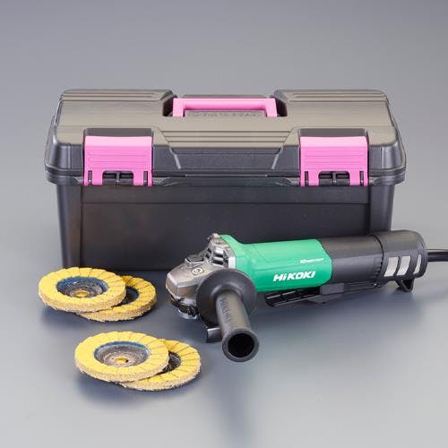 HiKOKI 電子ディスクグラインダーセット 100mm/1600W EA809BJ-20A 4550061221365【別送品】