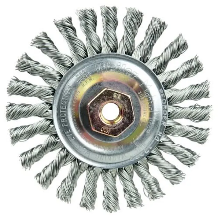 ESCO 100mm/M10 ワイヤーブラシ(ホイール型/ステレンス) EA809YP-2(CDC)【別送品】