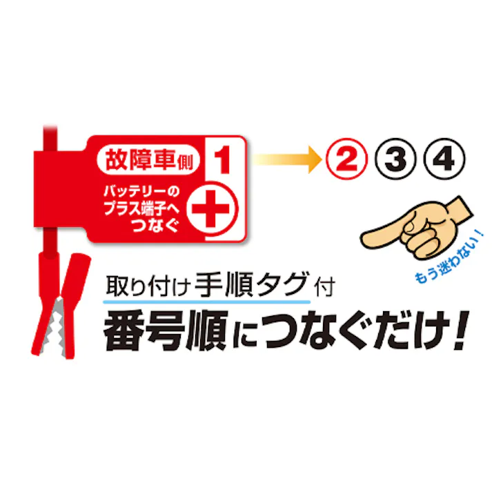 大橋産業(BAL) ブースターケーブル 120A/5.0m EA812JX-6A 4550061133255【別送品】