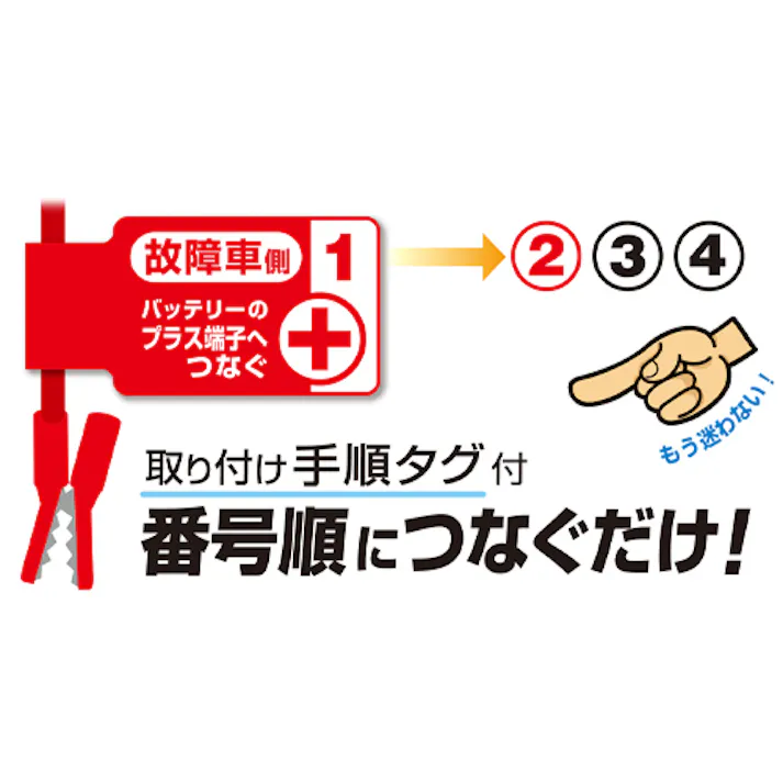 大橋産業(BAL) ブースターケーブル 200A/5.0m EA812JX-7A 4550061133279【別送品】