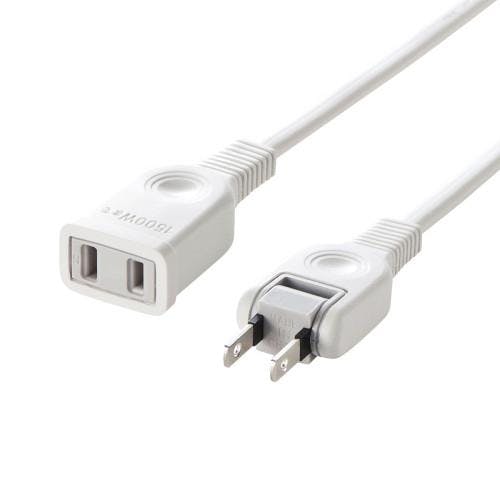 サンワサプライ 延長コード(スイングプラグ/白) 125V/15Ax2m EA815GA-105 4518340096004【別送品】