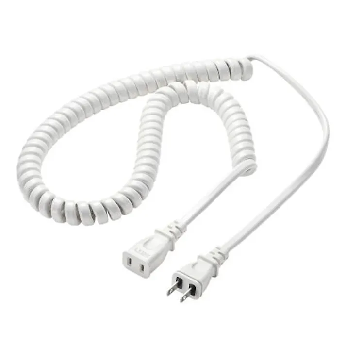 サンワサプライ 125V/15Ax 1m 延長コード(カール) EA815GA-111(CDC)【別送品】