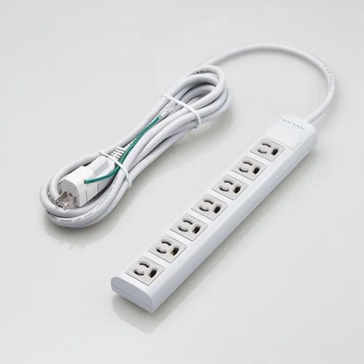 エレコム AC125V/15Ax 3m タップ(7口・抜止・マグネット付) EA815GL-35A(CDC)【別送品】