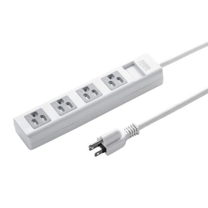 サンワサプライ AC125V/15Ax2.5m タップ(4口/3P/3Pプラグ) EA815GM-255(CDC)【別送品】