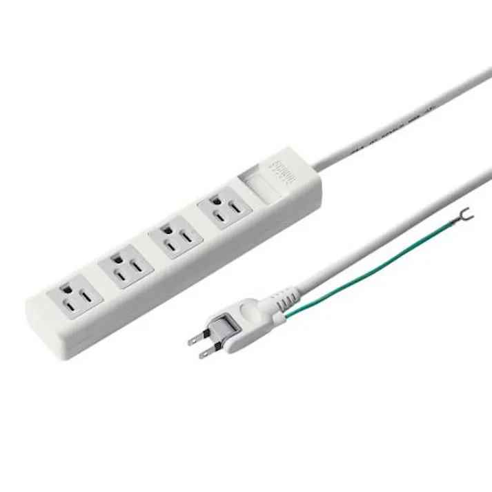 サンワサプライ AC125V/15Ax2.5m タップ(4口/3P/スイングプラグ) EA815GM-271(CDC)【別送品】