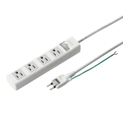 サンワサプライ タップ(4口/3P/一括スイッチ付) AC125V/15Ax2.5m EA815GM-275 4518340129559【別送品】