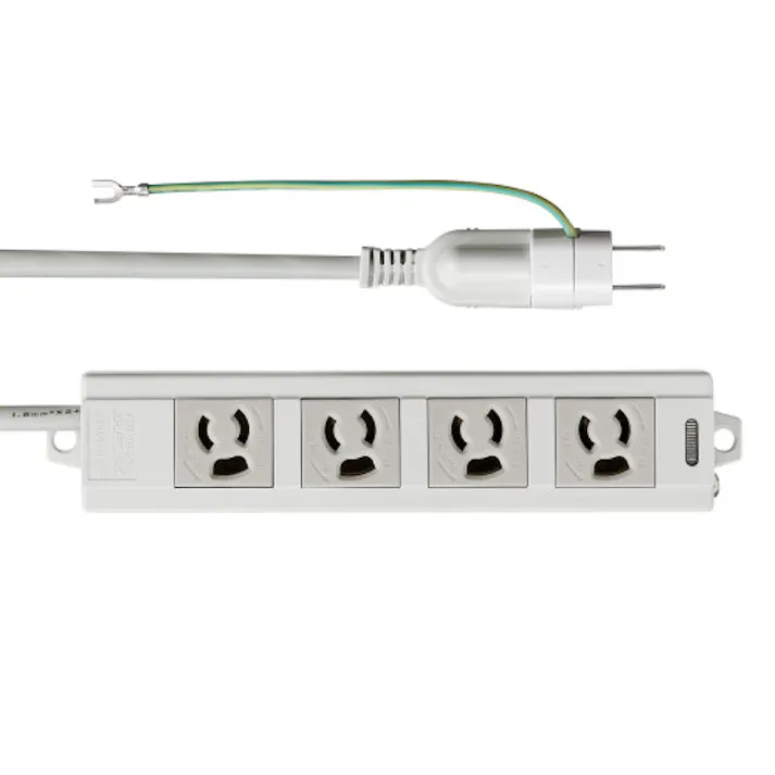 サンワサプライ タップ(4口/3P/変換アダプタ付) AC125V/15Ax5m EA815GM-293 4518340132719【別送品】