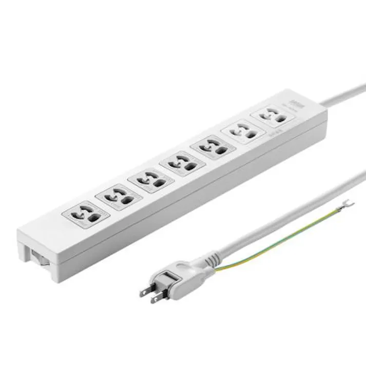 サンワサプライ AC125V/15Ax3m タップ(7口/3P/5口一括スイッチ付) EA815GM-312(CDC)【別送品】